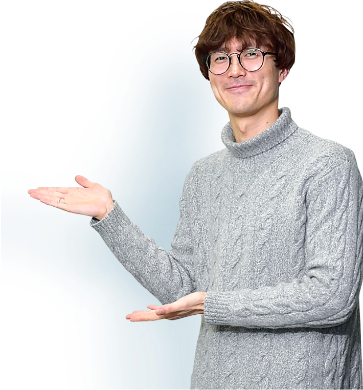 スタッフの男性